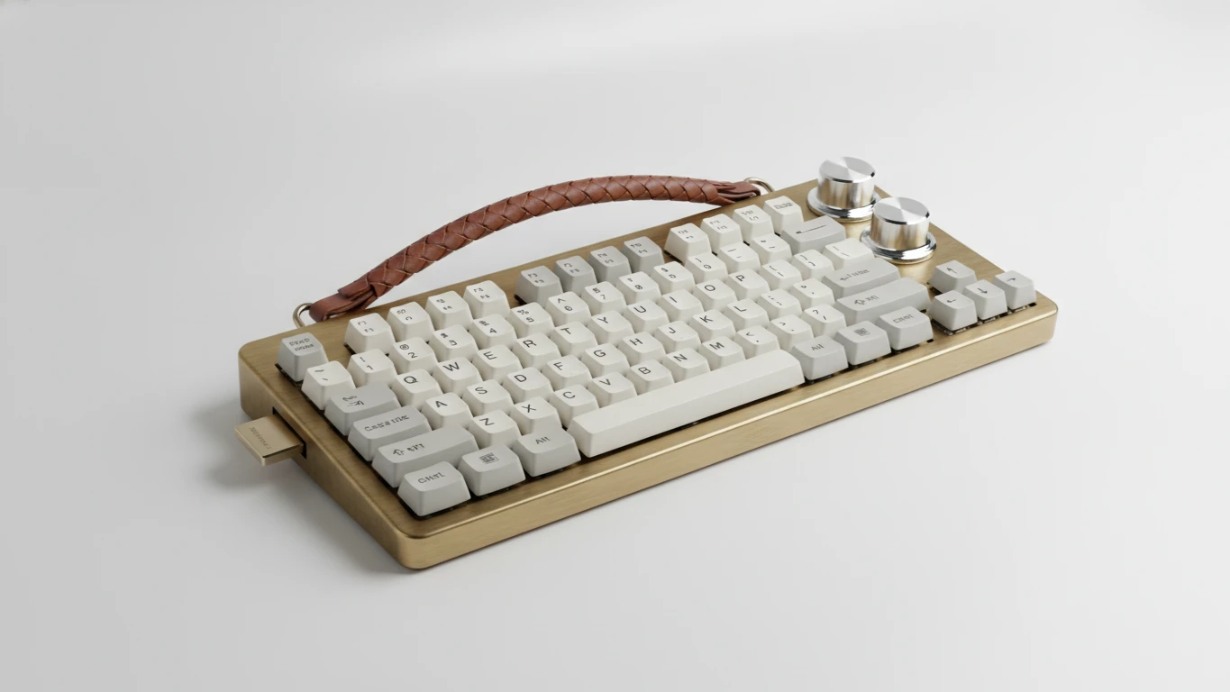 Retro Mechanical Wireless Keyboard