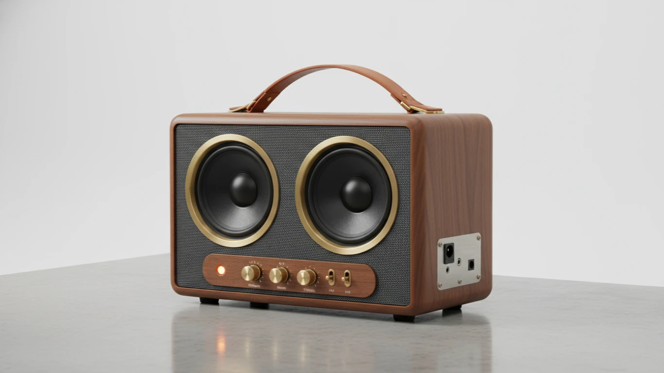 Retro-Style High-Fidelity Bluetooth Speaker