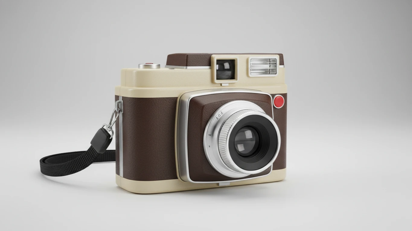 Retro-Style Instant Film Camera