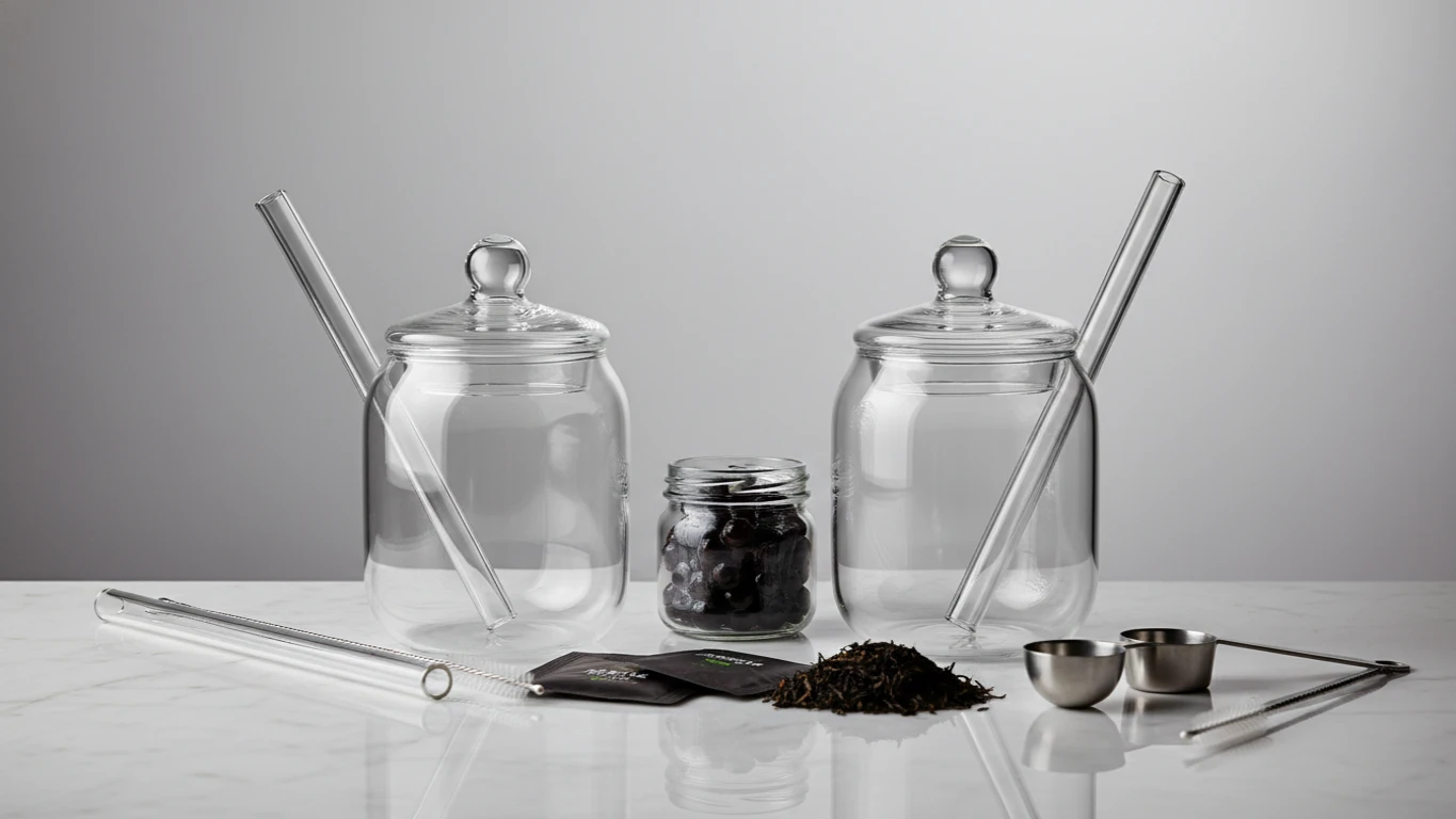 Reusable Glass Bubble Tea Kit