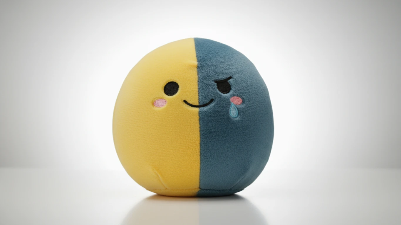 Reversible Emotion Plush Toy