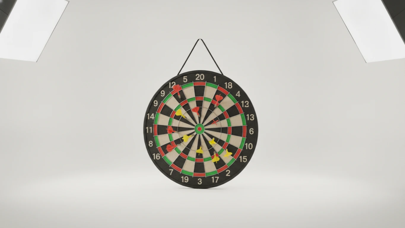 Reversible Magnetic Dart Board