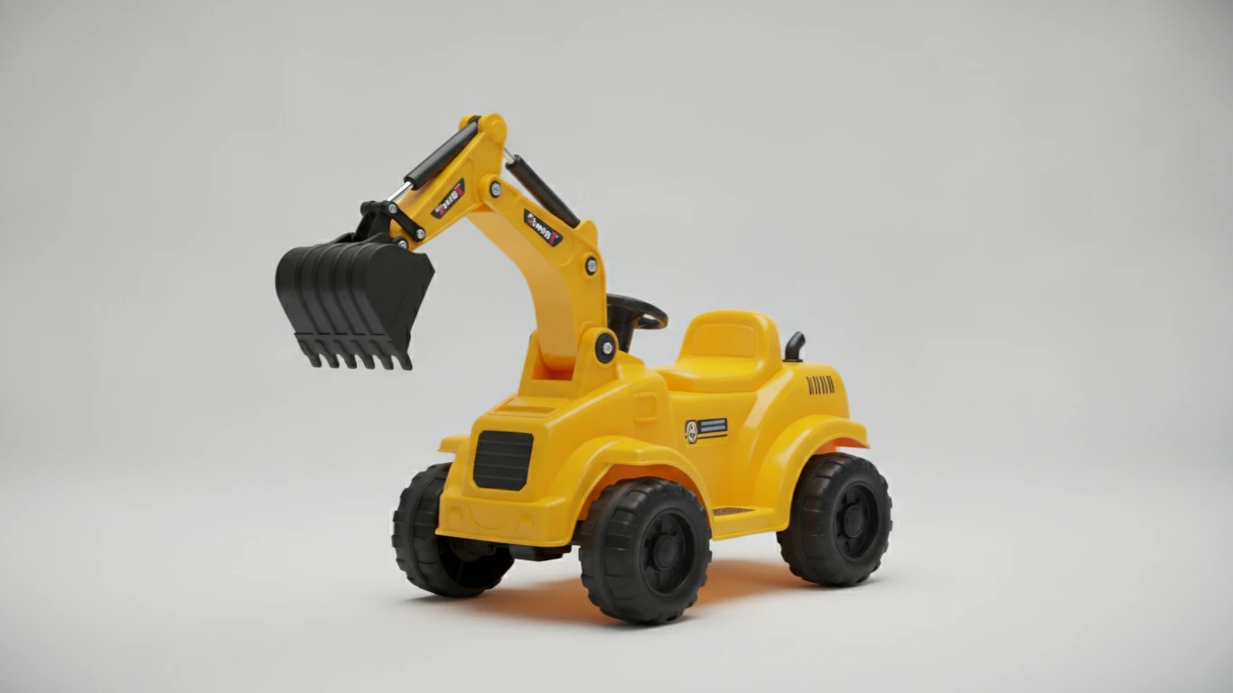 Ride-On Excavator with Moving Claw
