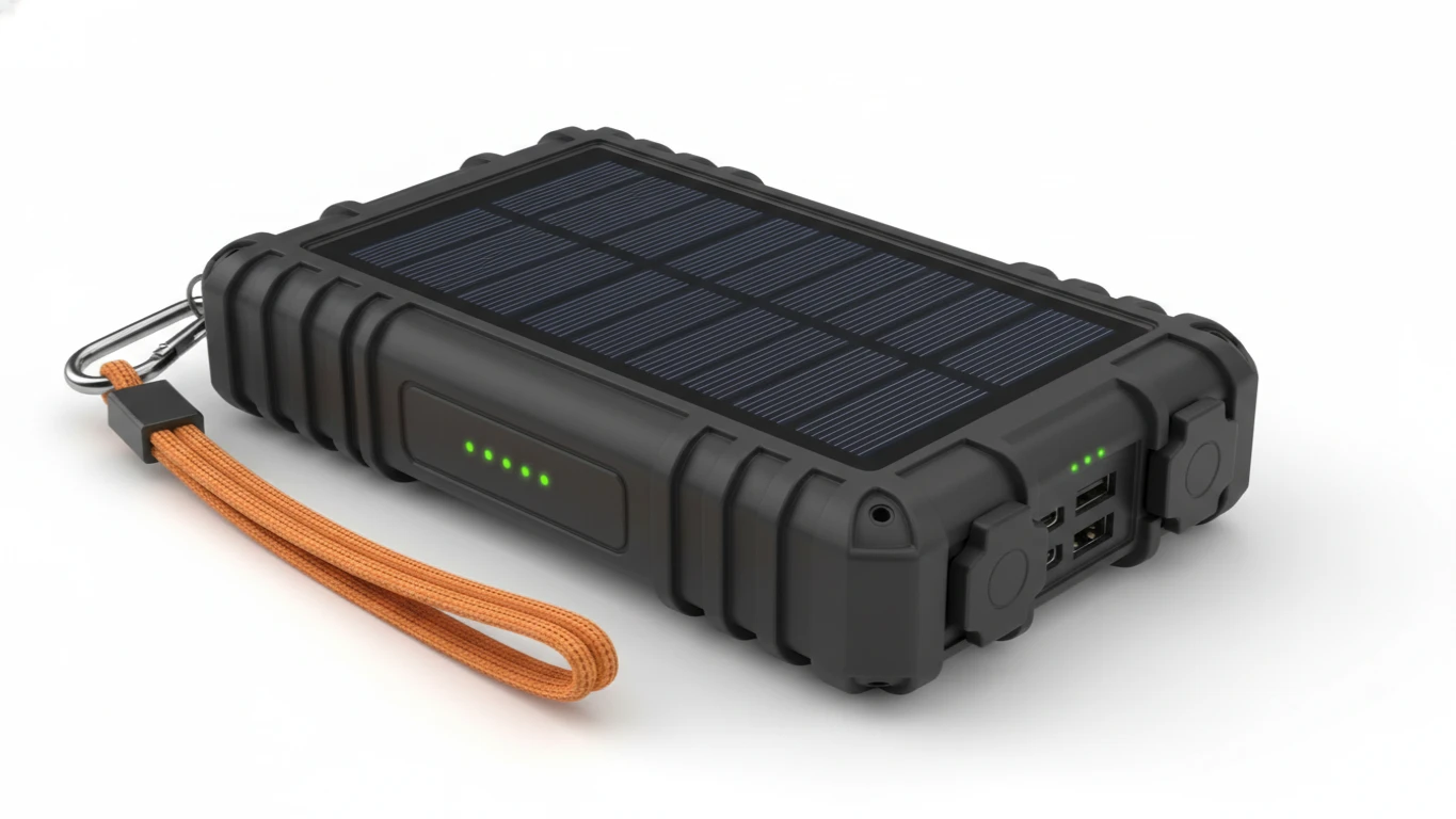 Rugged Solar-Powered Portable Power Bank