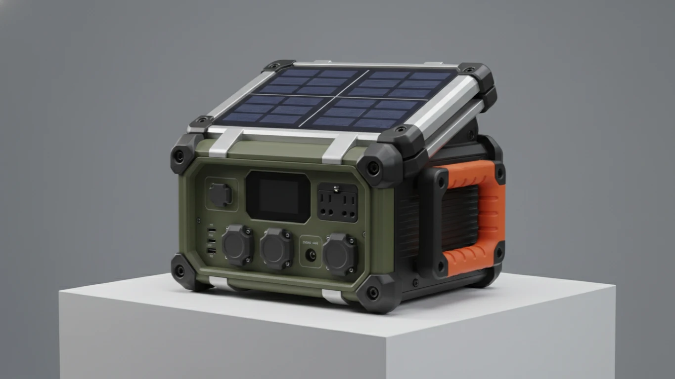 Rugged Solar-Powered Portable Power Station