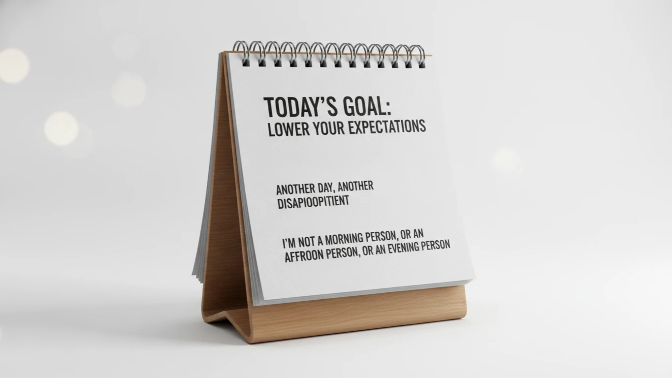 Sarcastic Daily Affirmations Desk Calendar