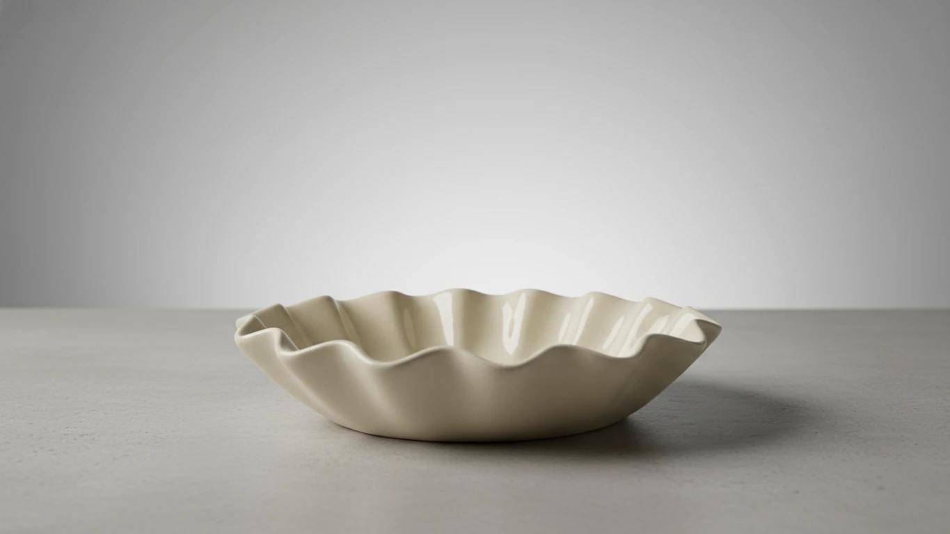 Scalloped Ceramic Trinket Dish