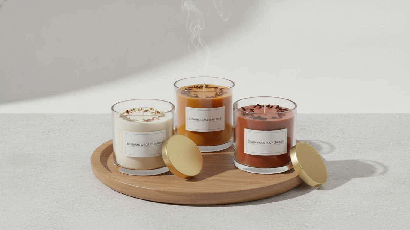 Scented Candle Set with Biblical Aromas