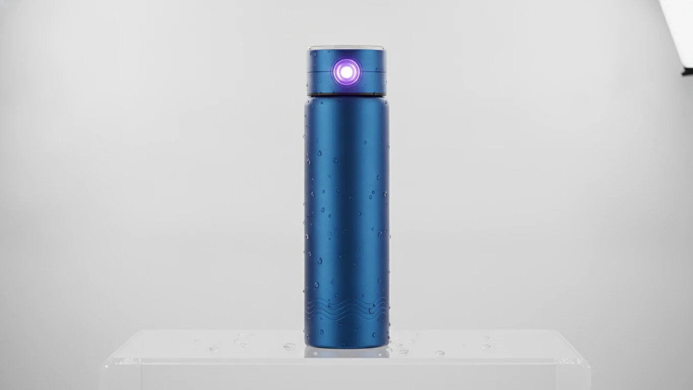Self-Cleaning UV Water Bottle