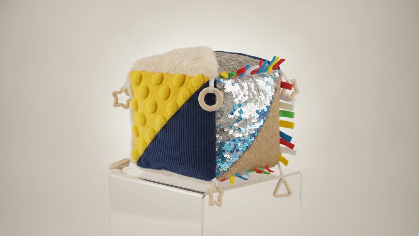 Sensory Fabric Discovery Cube