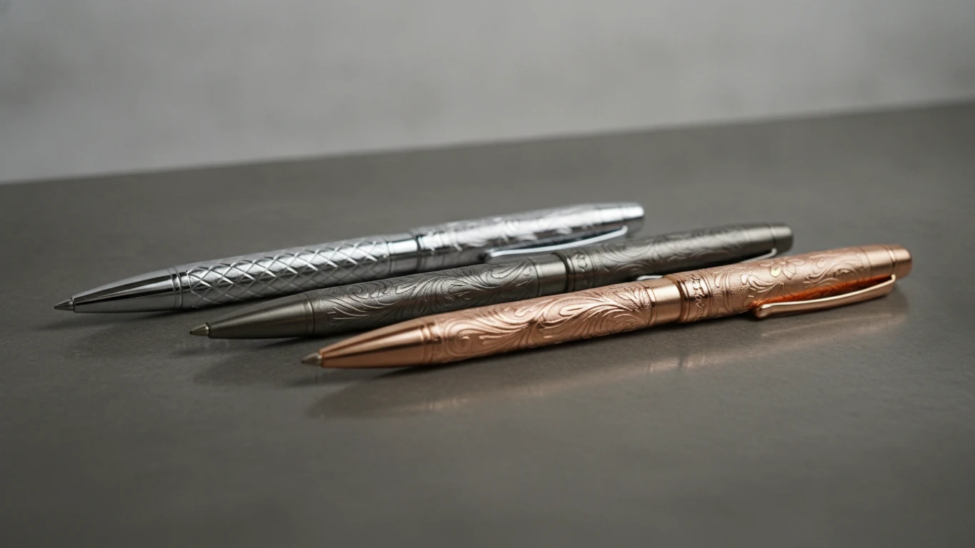 Set of Engraved Premium Metallic Pens