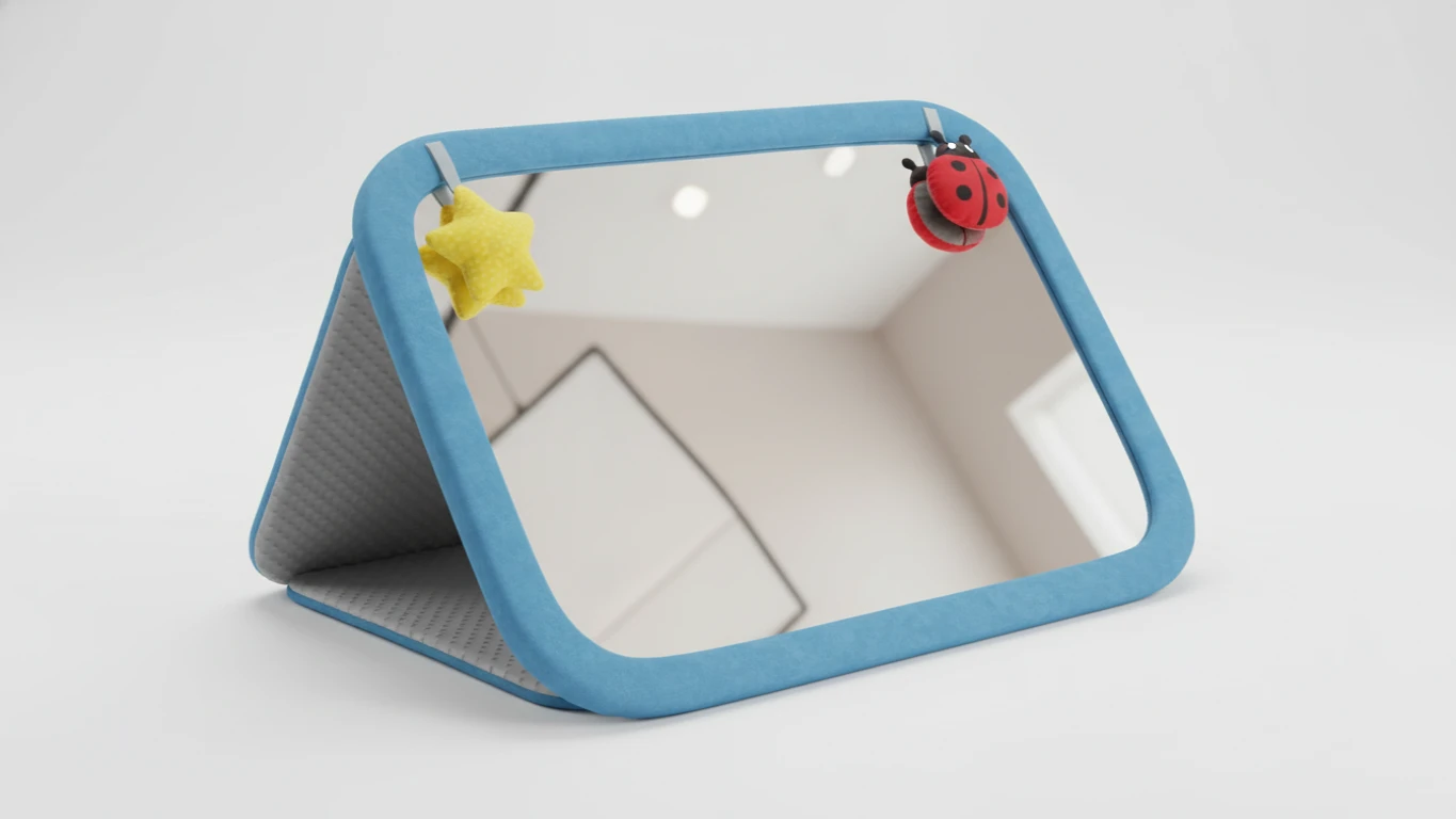 Shatterproof Tummy Time Floor Mirror