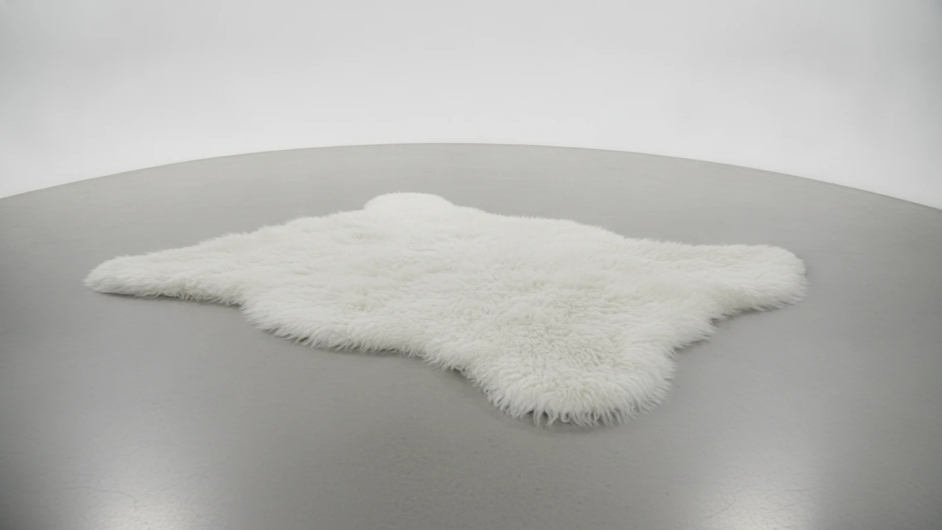 Sheepskin Faux Fur Nursery Rug