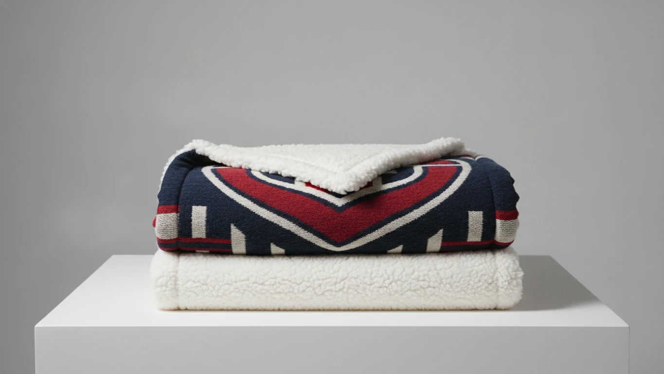 Sherpa-Lined Team Spirit Blanket