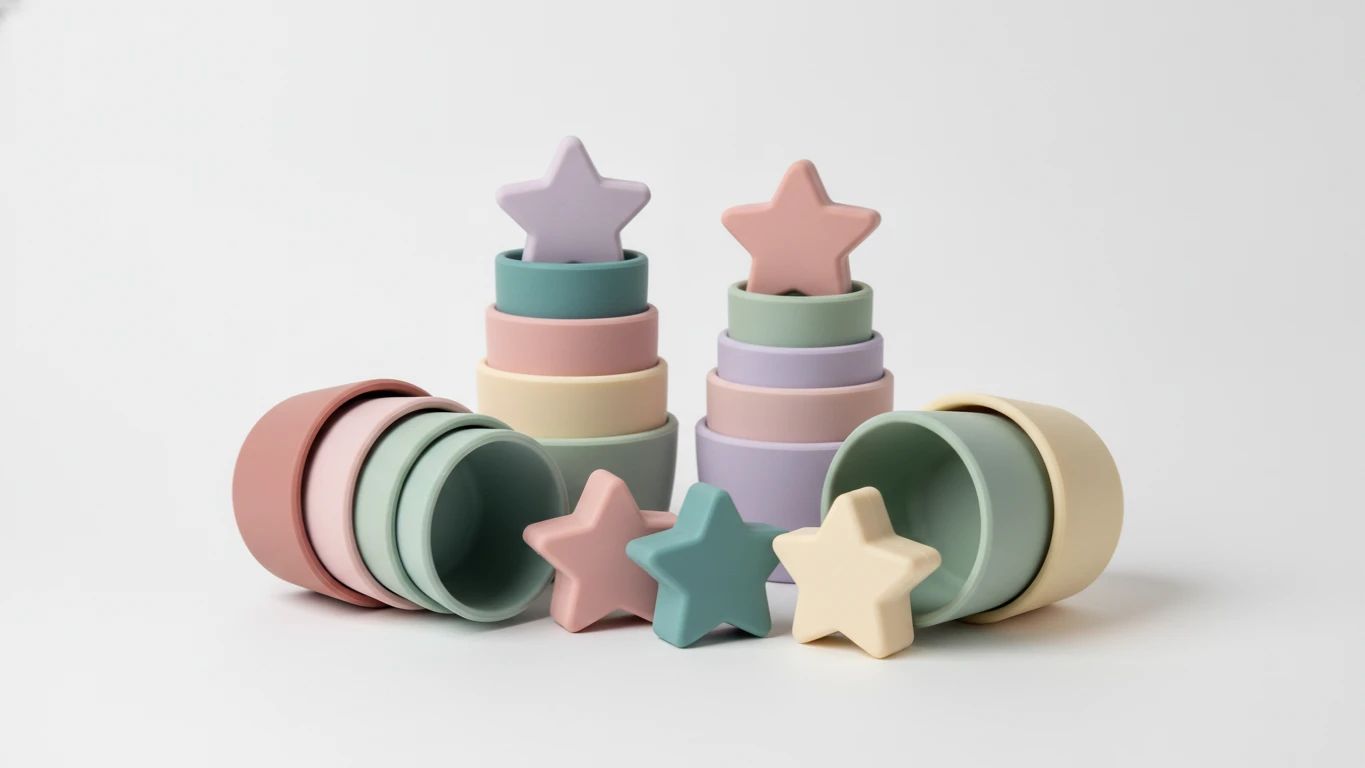 Silicone Stacking Cups and Stars