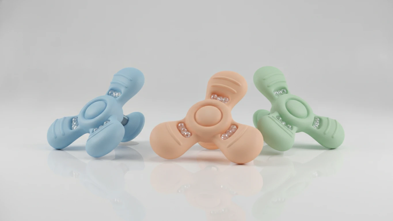 Silicone Suction Spinner Toys