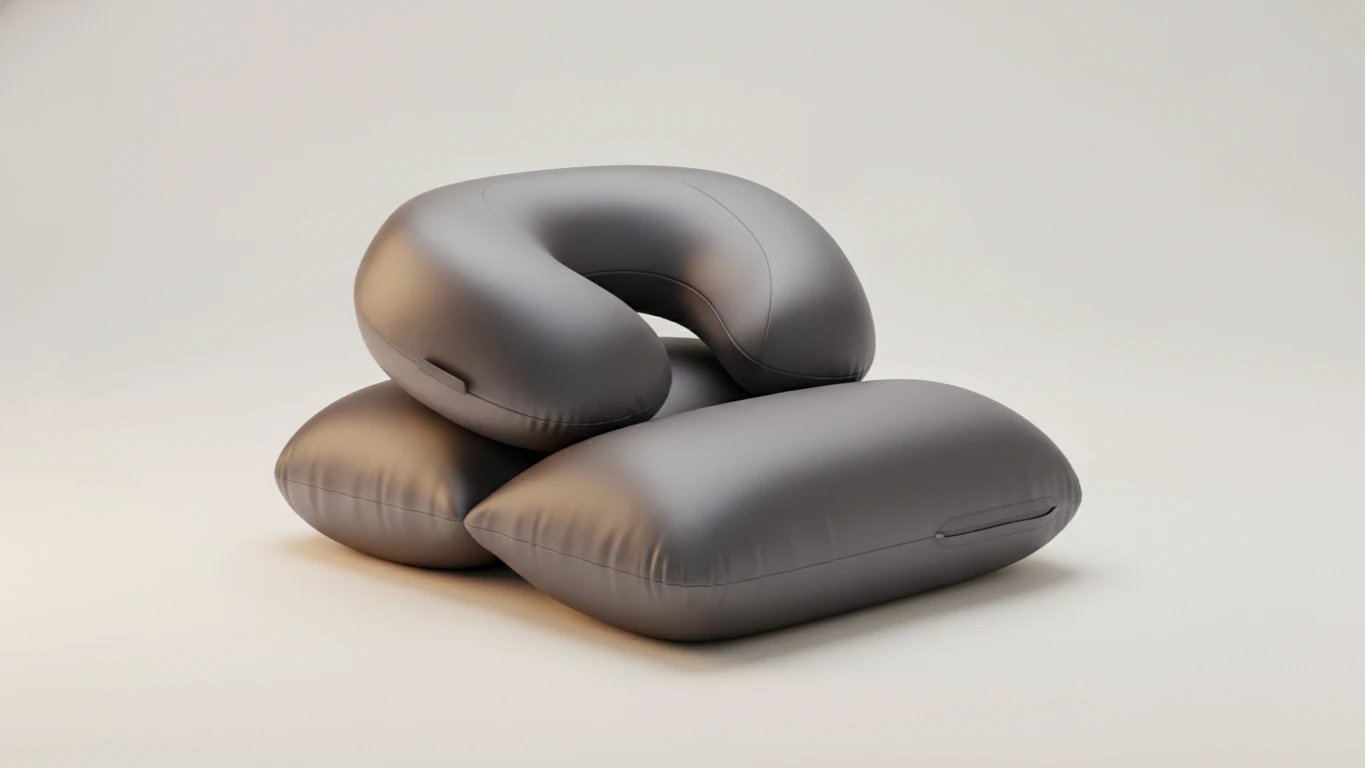 Silk Neck and Lumbar Travel Pillow