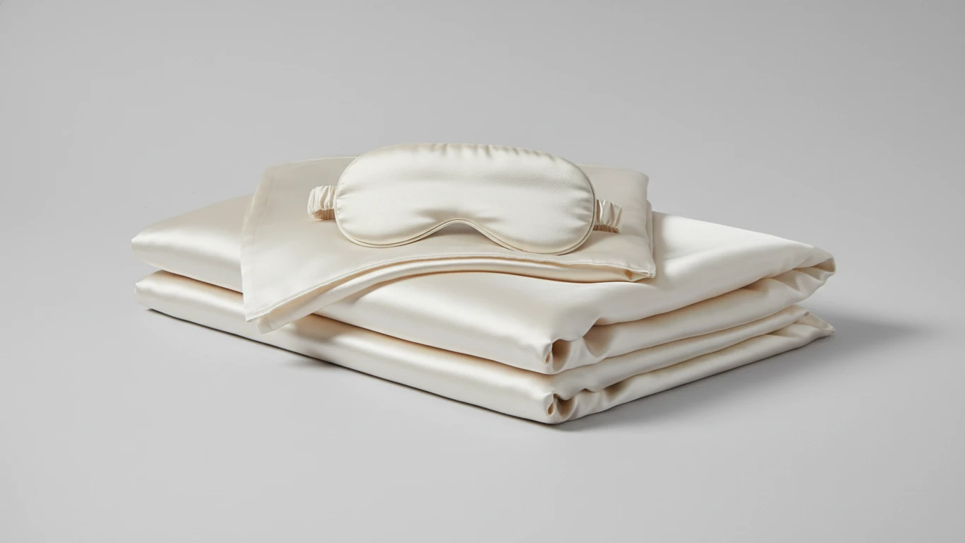 Silk Pillowcase and Sleep Mask Set