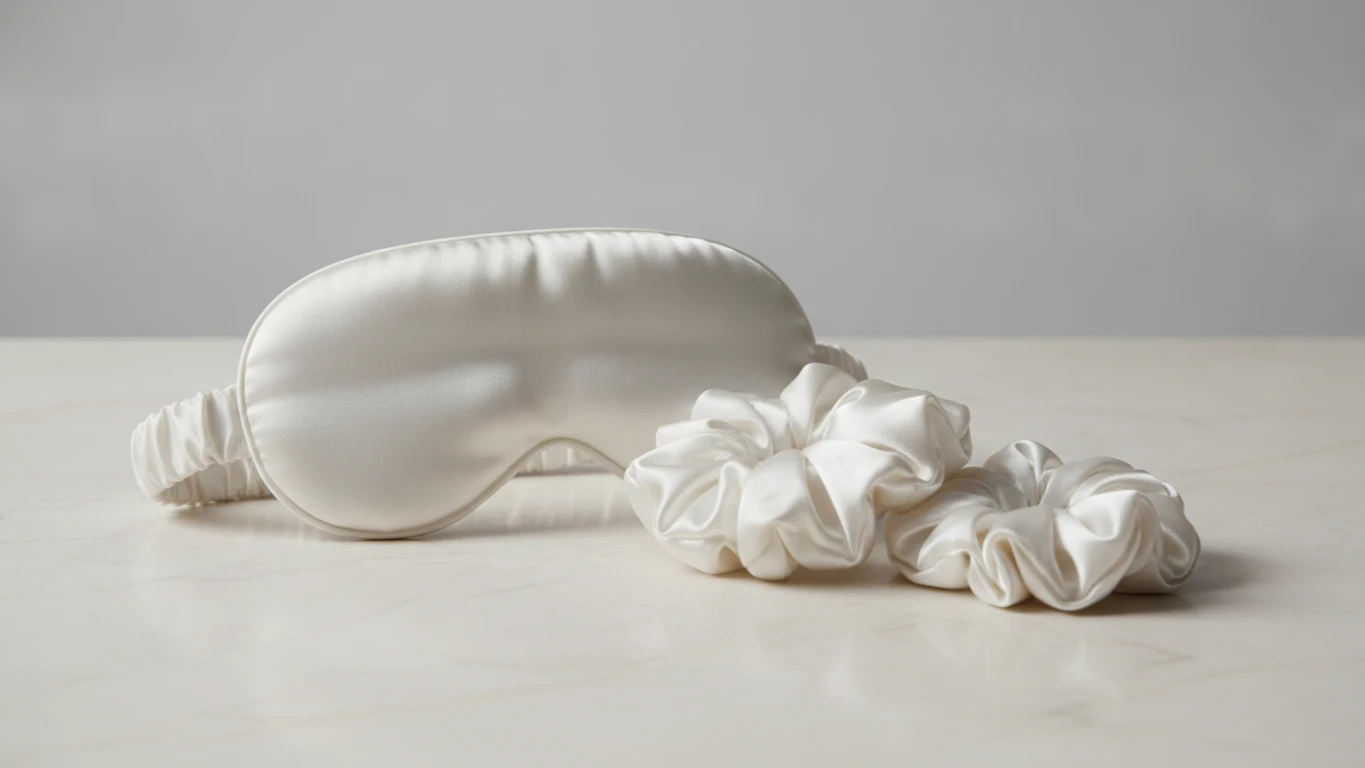 Silk Sleep Mask and Scrunchie Set