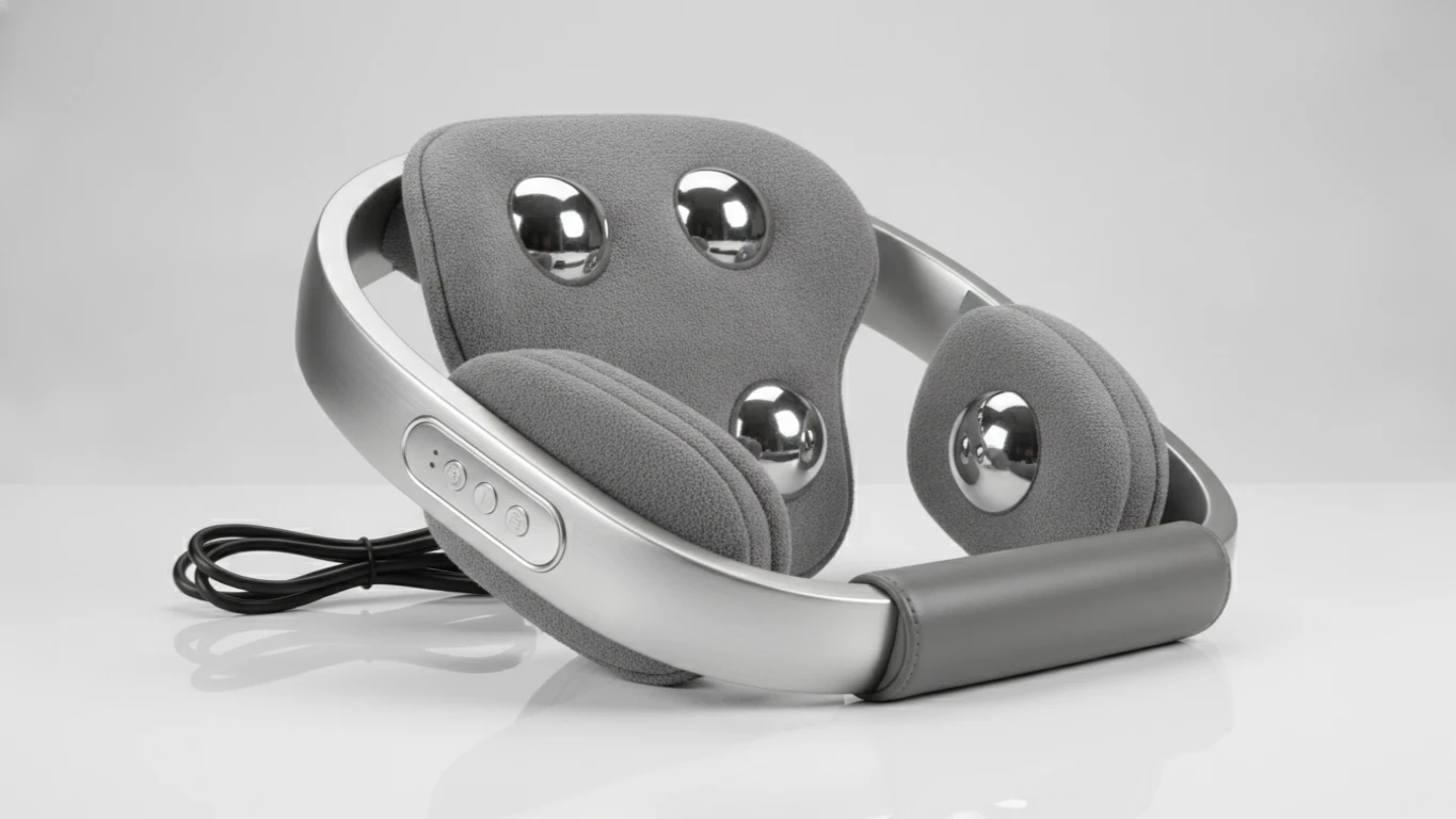 Silver-Tone Shiatsu Neck and Back Massager