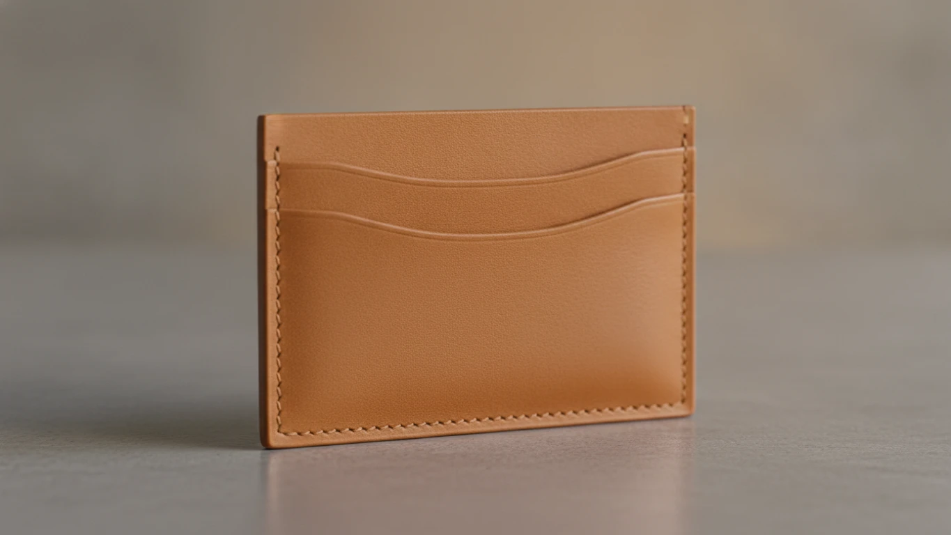 Slim Top-Grain Leather Card Holder
