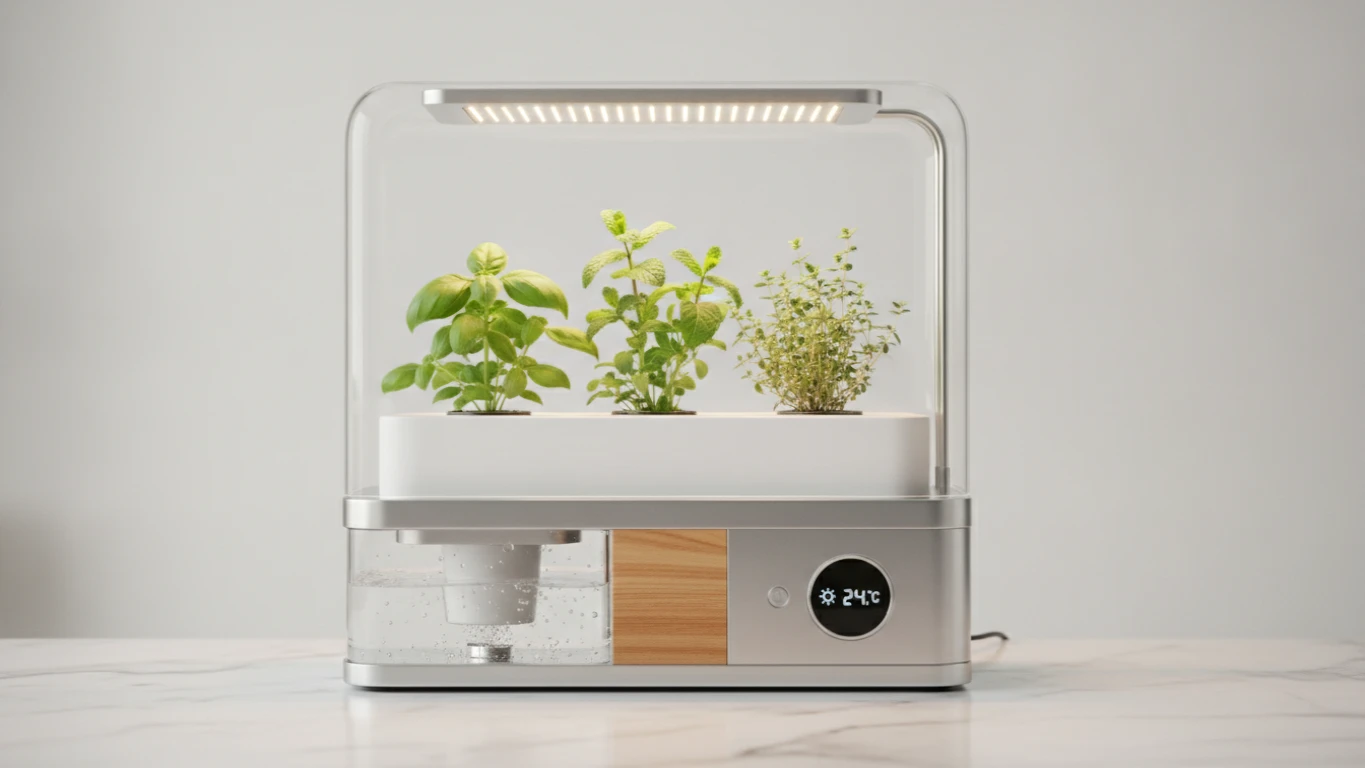 Smart Indoor Countertop Herb Garden