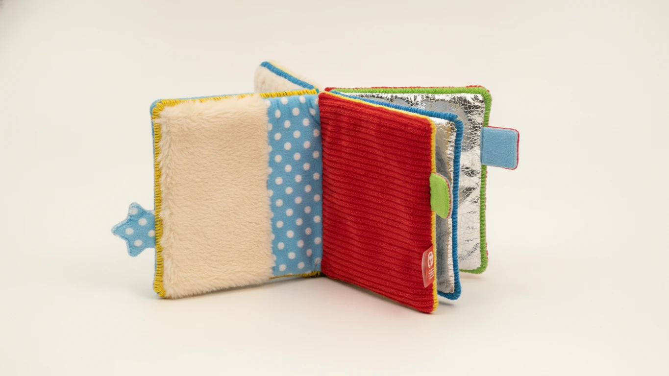 Soft Cloth Sensory Crinkle Book
