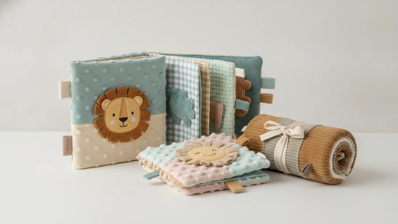 Soft Fabric Sensory Crinkle Books