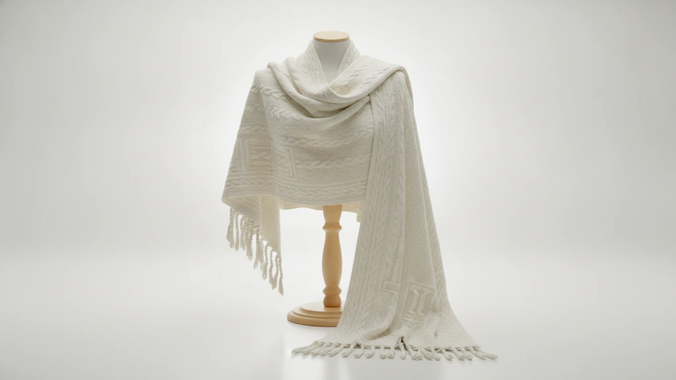 Soft Knit Religious Prayer Shawl