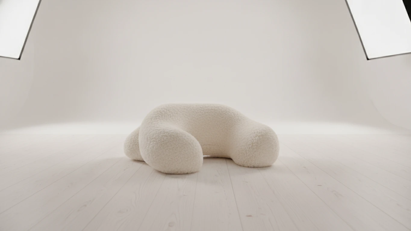 Soft Plush Tummy Time Support Pillow