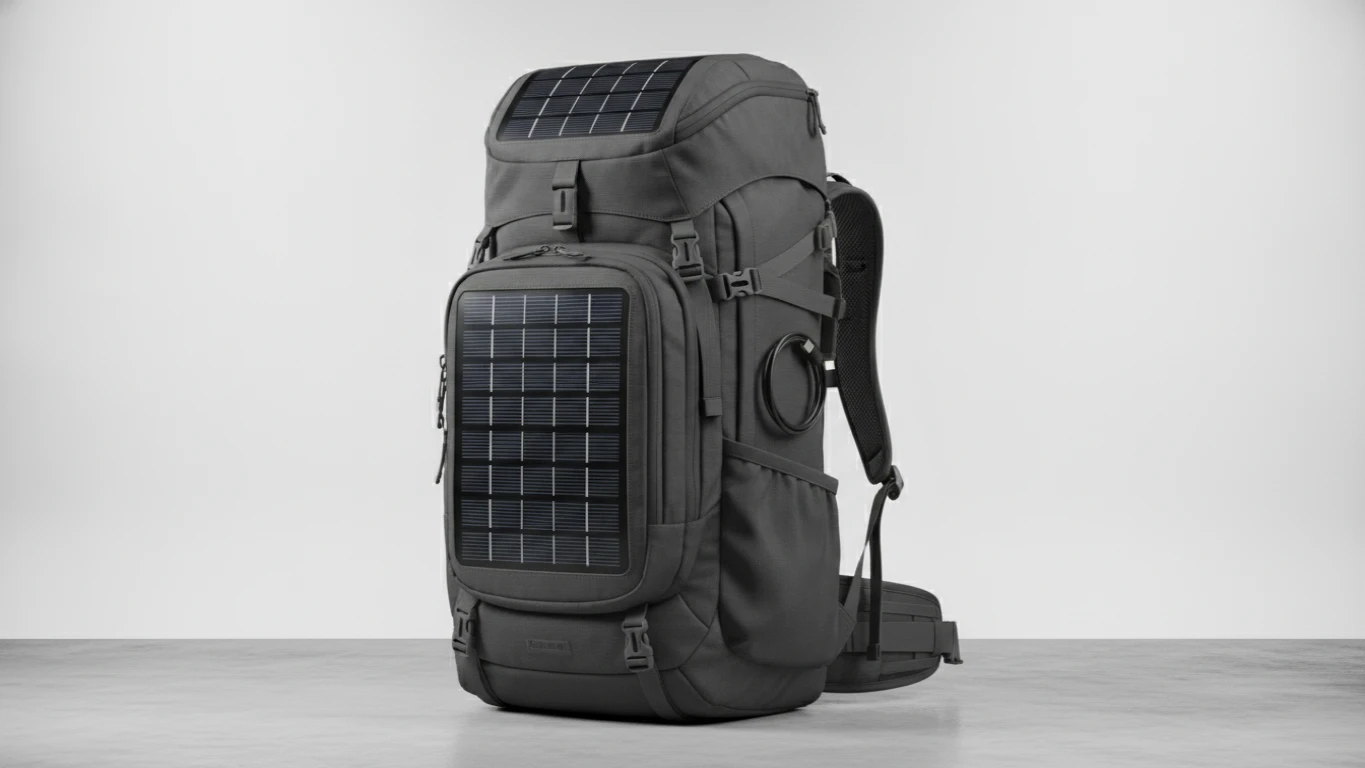 Solar-Charging Adventure Backpack