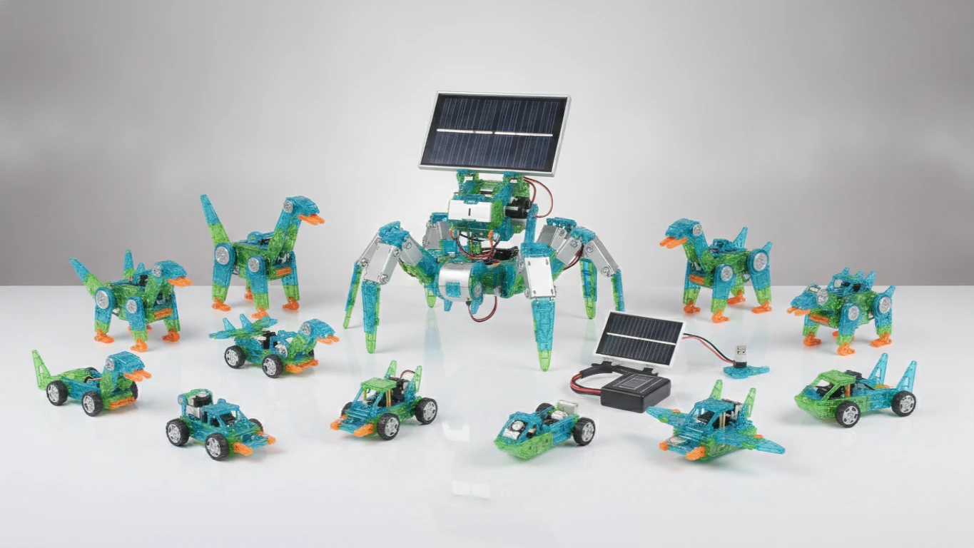 Solar-Powered 12-in-1 Robotics Kit