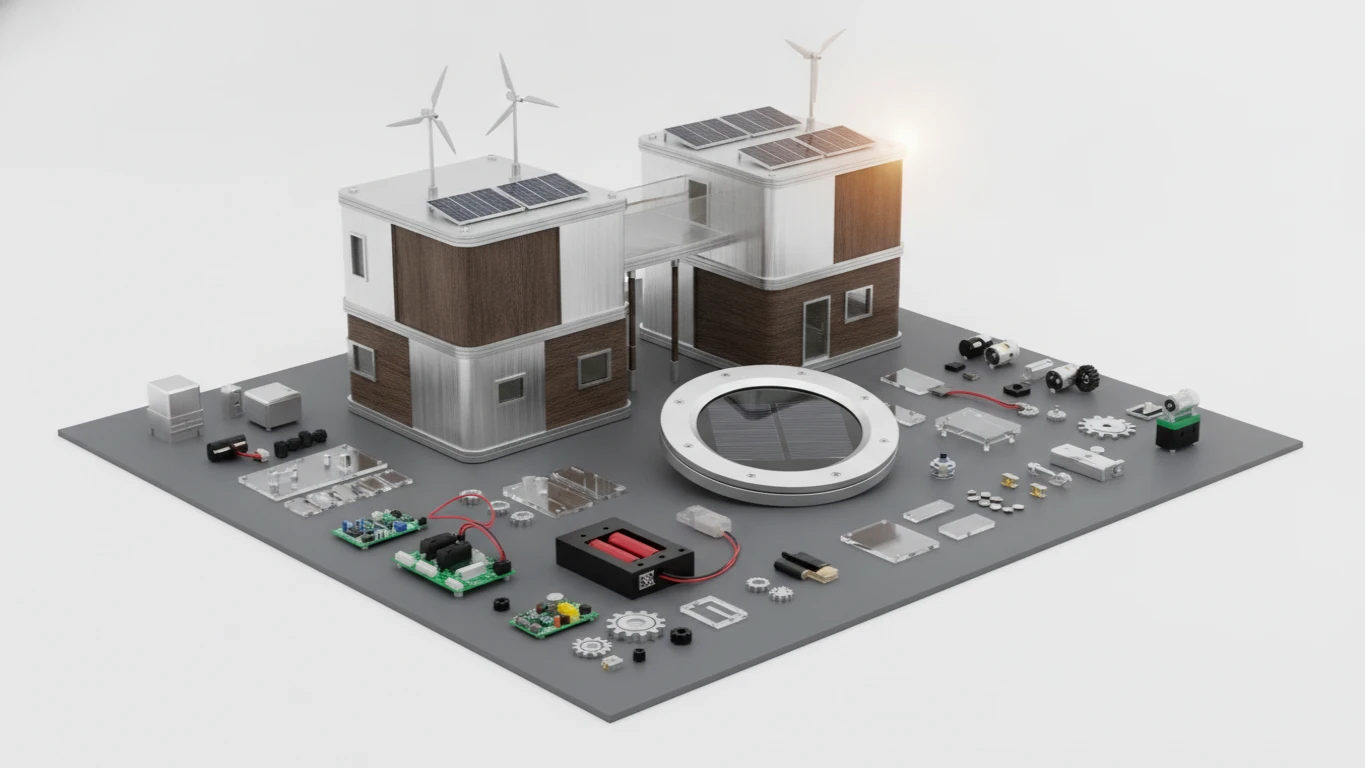 Solar-Powered Model Building Set