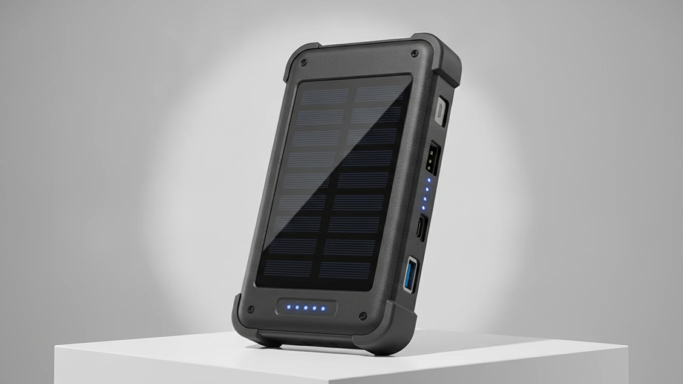 Solar-Powered Portable Power Bank