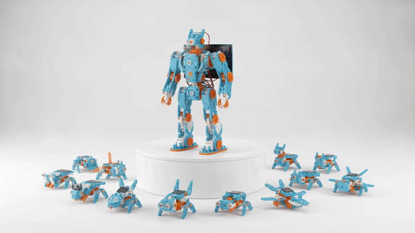 Solar Powered Robot 12-in-1 Kit