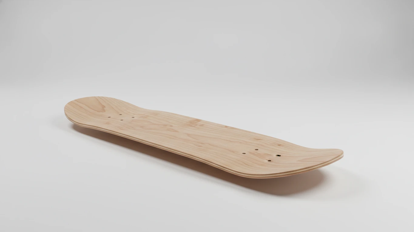 Solid Maple Skateboard Deck