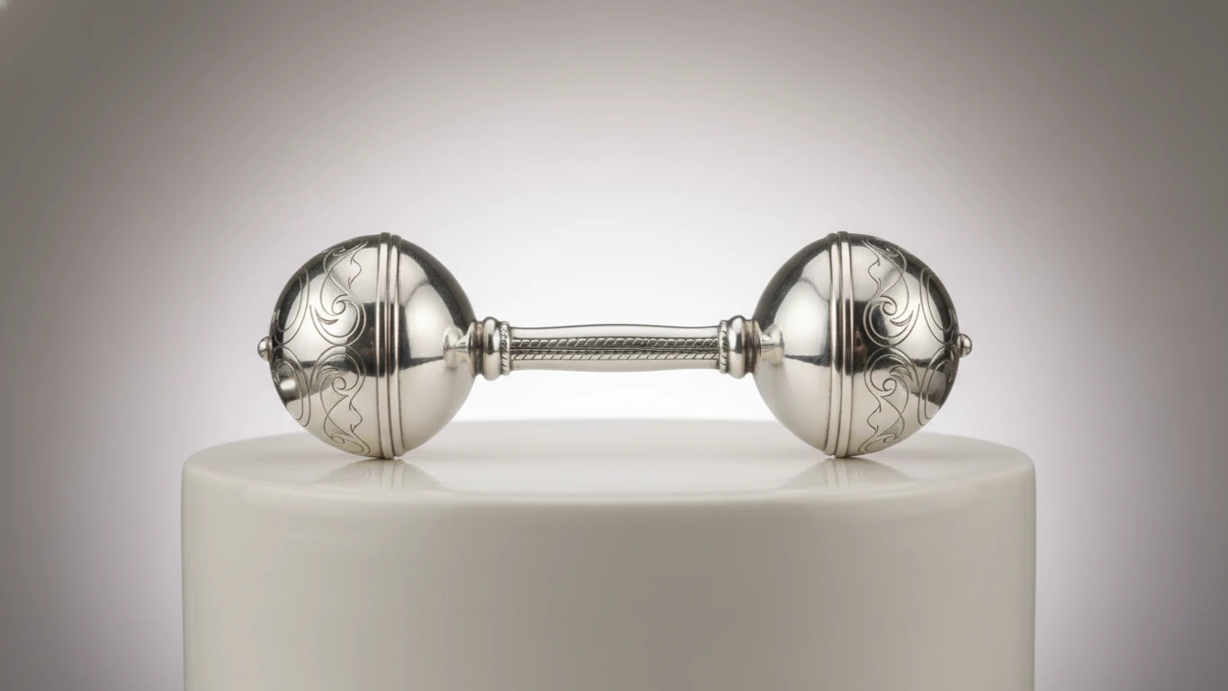 Solid Sterling Silver Heirloom Rattle