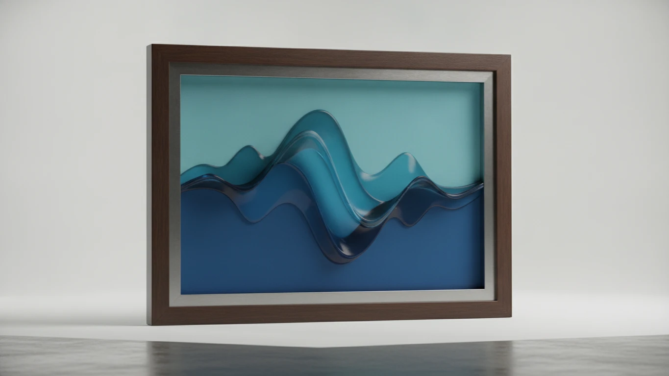 Sound Wave Custom Framed Art