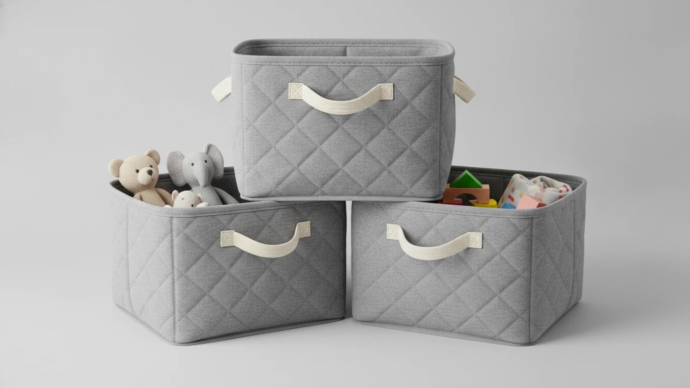 Stackable Fabric Toy Storage Bins