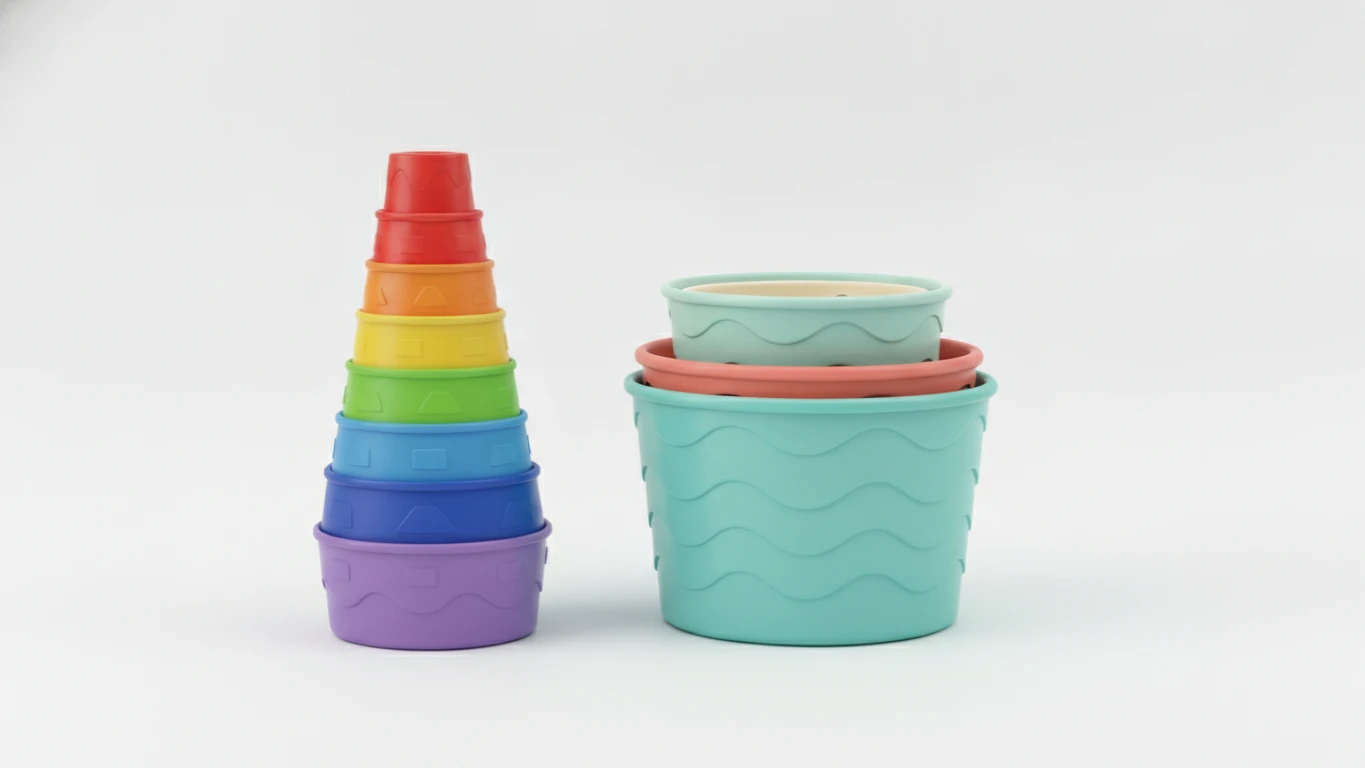 Stacking Cups and Nesting Buckets