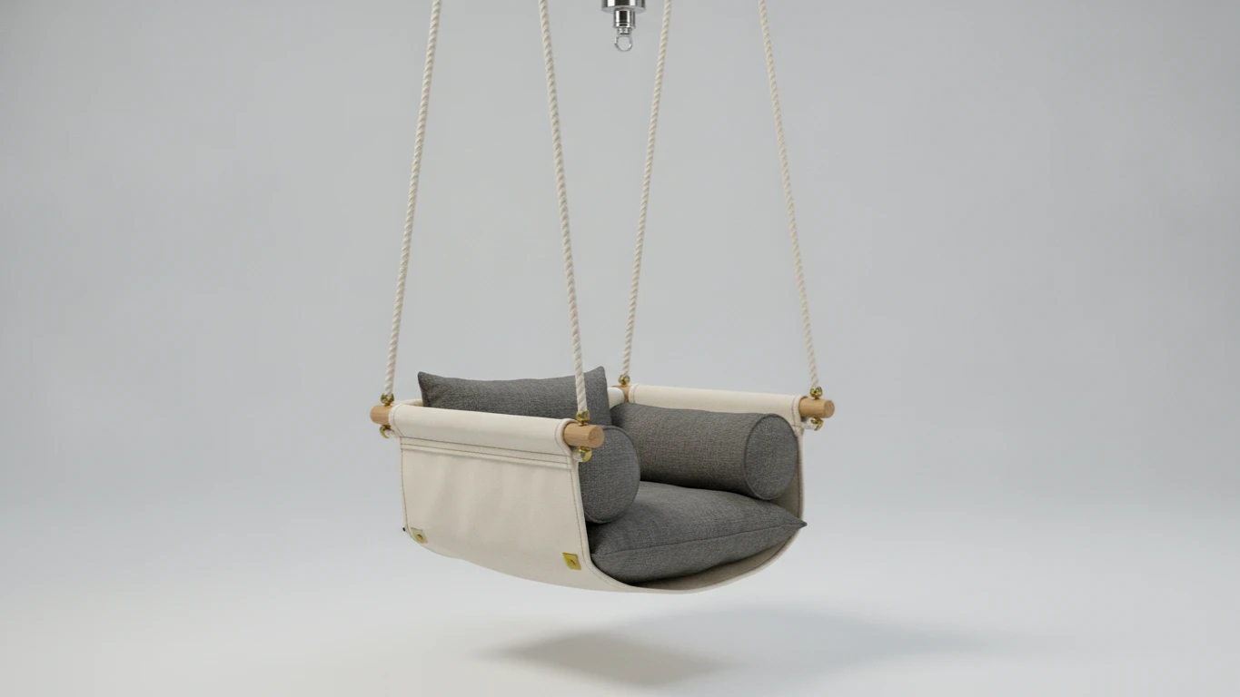 Sturdy Canvas Hanging Indoor Swing
