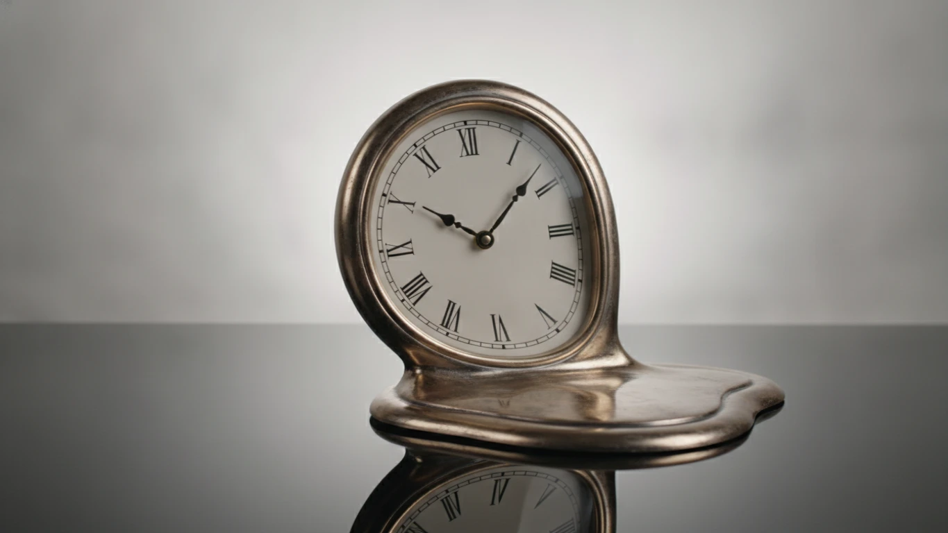Surrealist Melting Desk Clock