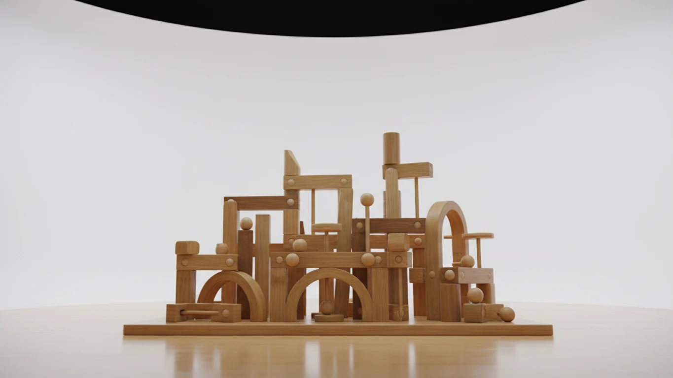 Sustainable Bamboo Building Set