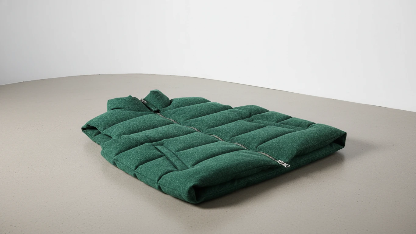 Sustainable Recycled Material Quilted Puffer Vest