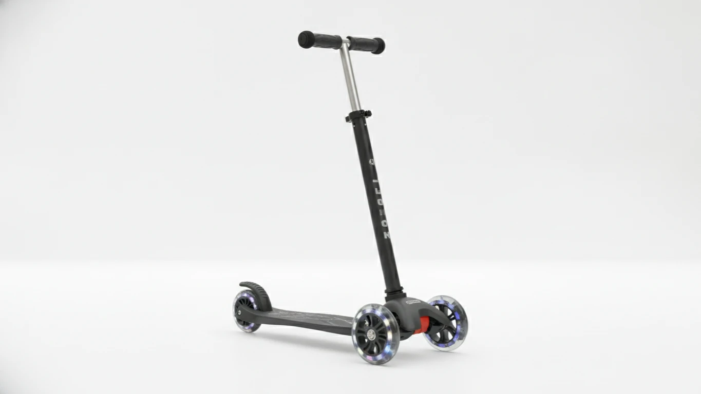 Three-Wheel Lean-to-Steer Scooter