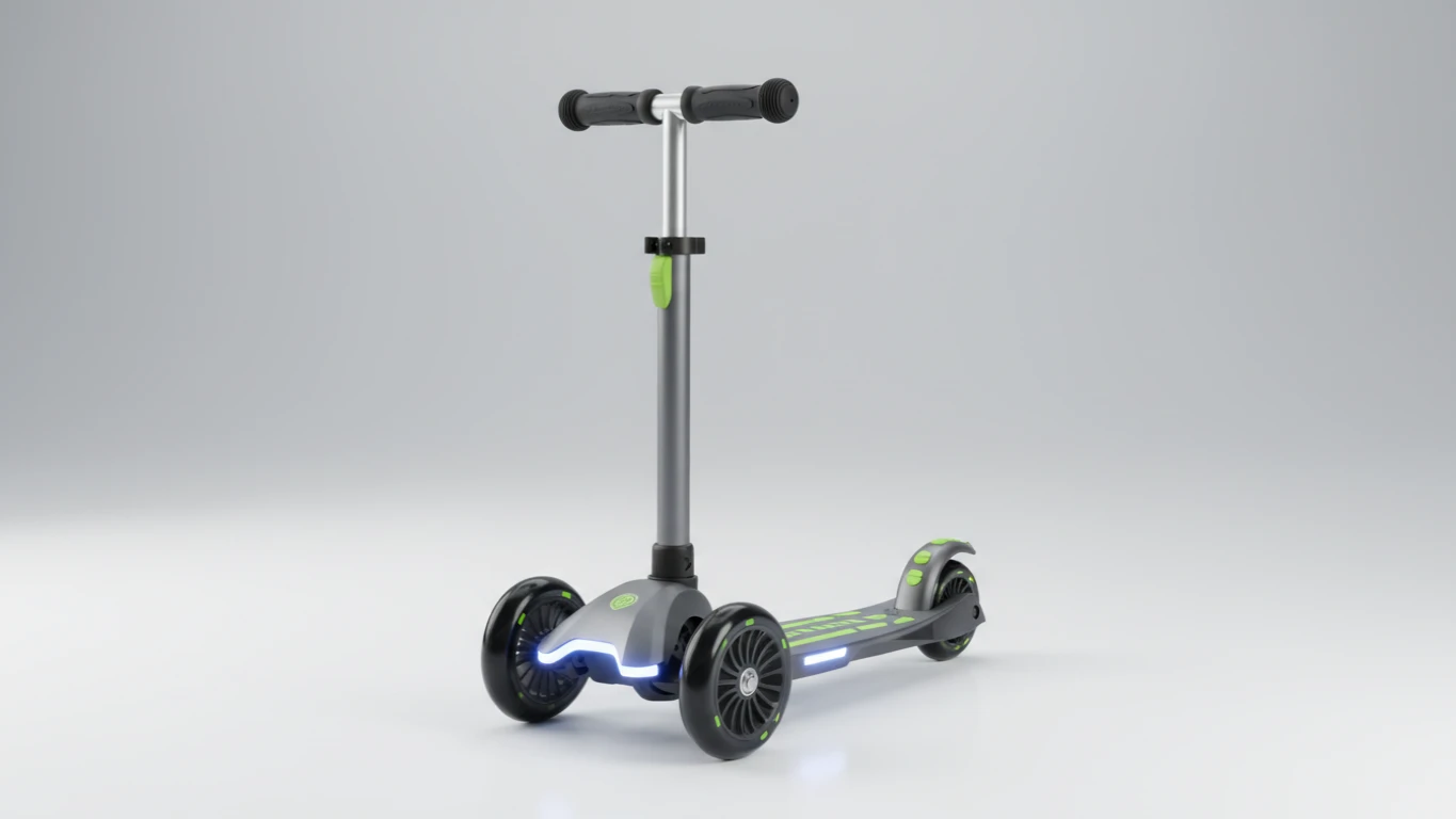 Three-Wheeled Kick Scooter
