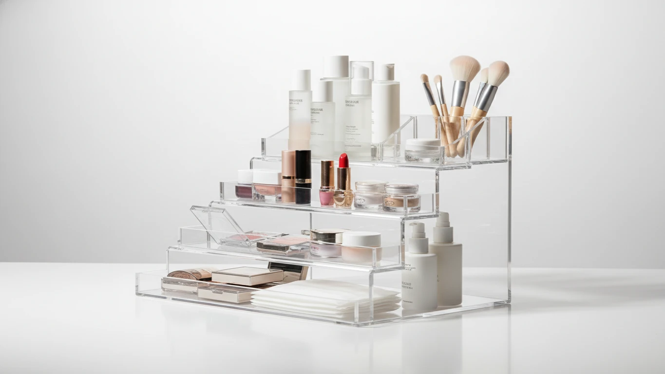 Tiered Acrylic Skincare and Makeup Organizer