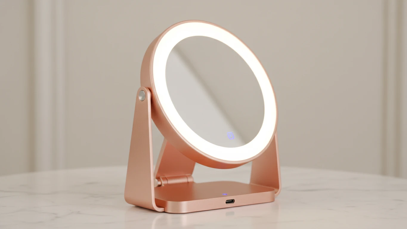 Travel-Size Rechargeable LED Vanity Mirror