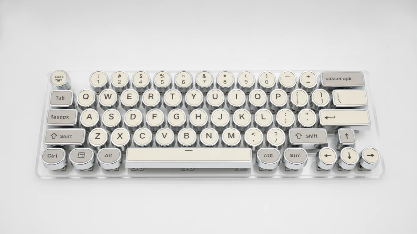 Typewriter-Style Mechanical Keycap Set