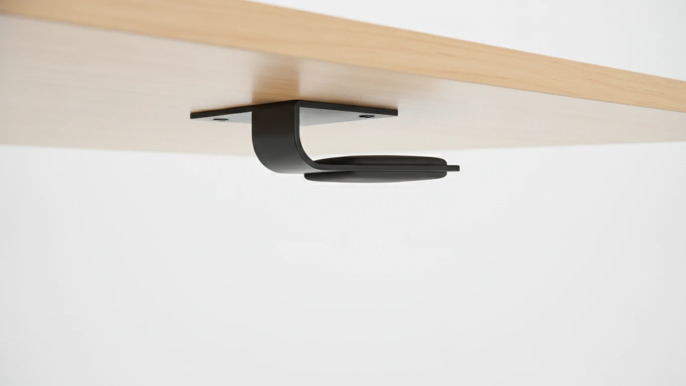 Under-Desk Headphone Hanger